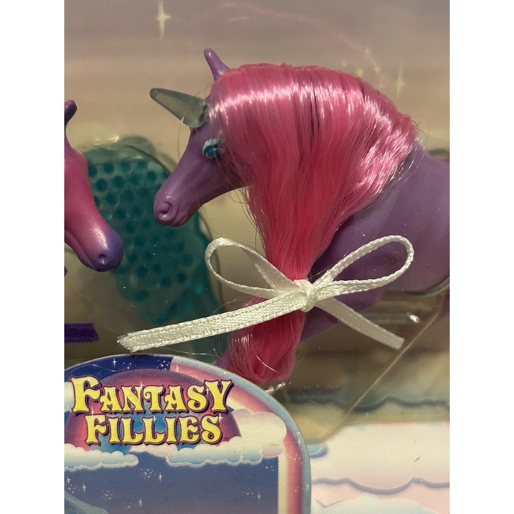 NEW (1996) Fantasy Fillies Mini Fillies Pegasus Horses Storm & Zoe Hard To Find - Picture 16 of 16